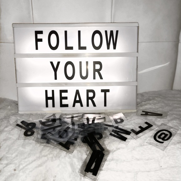 Pink light up decor sign - Picture 1 of 2